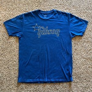 Gibson Blue Short Sleeve T-Shirt - L
